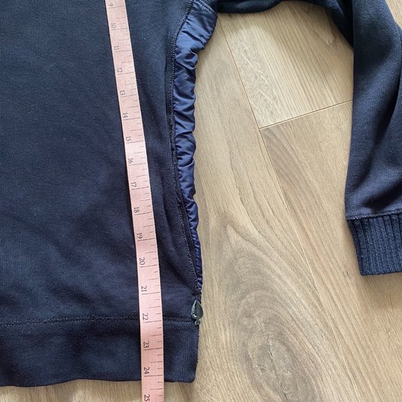 Hugo Boss Navy Cotton Knit Half-Zip Sweater - Picture 9 of 14